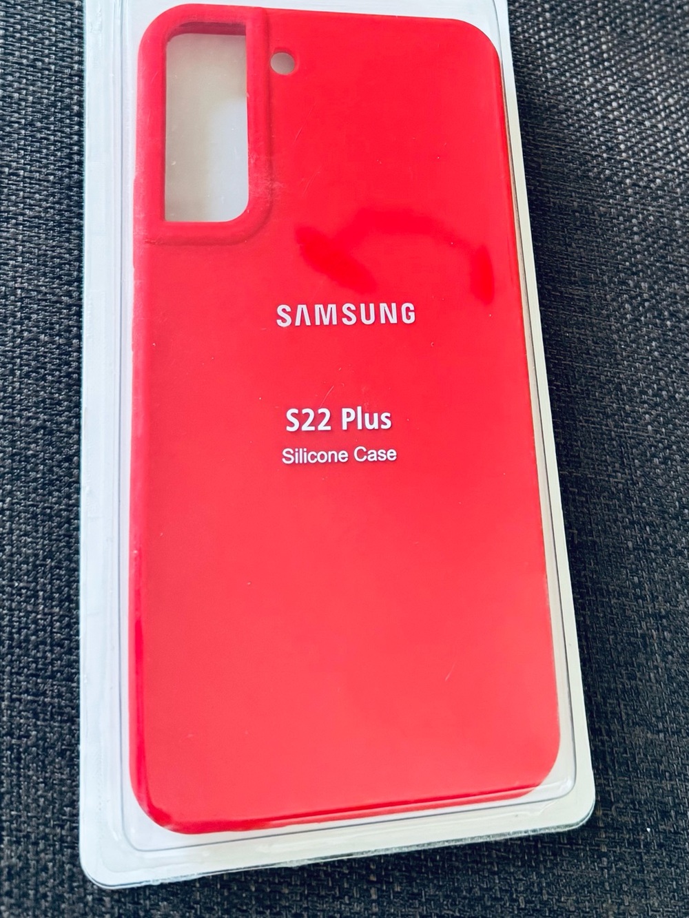 Samsung S22 Plus Red Silicone Protective Case